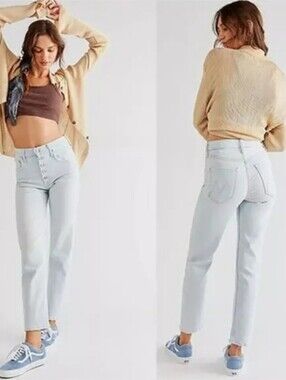Mother Denim The Pixie Tomcat Jean Women Size 29 High Rise Ankle Straight Leg